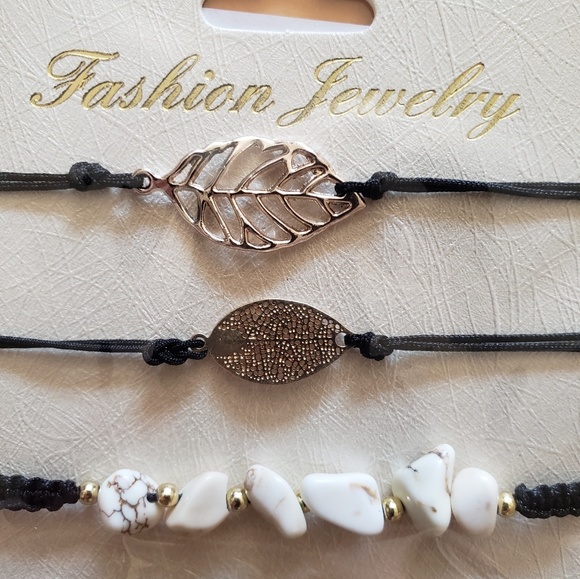 3 Pc Adjustable Cord Bracelet. $7 - Picture 6 of 8